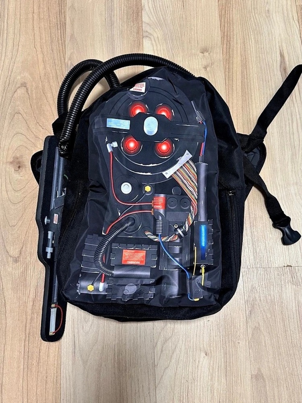 Ghostbusters Cosplay Proton Pack Backpack with Wand in Black